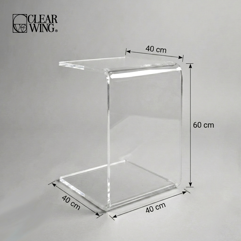 Acrylic Plexi Modern Side Table