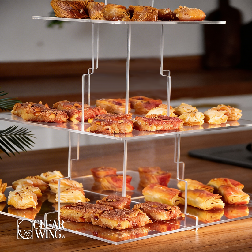 Acrylic Plexi Ramadan Pyramid Organizer