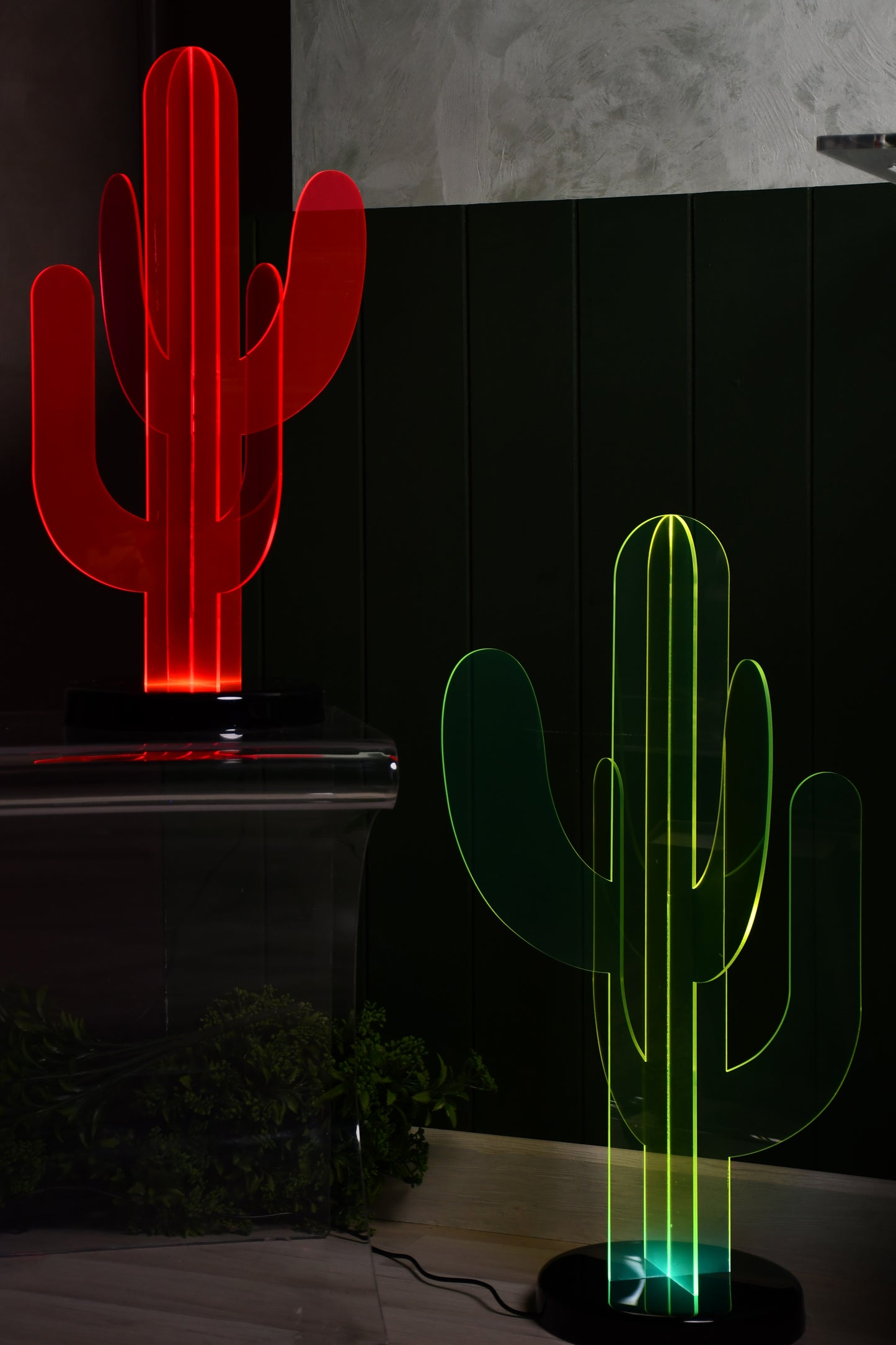 Acrylic Neon Cactus