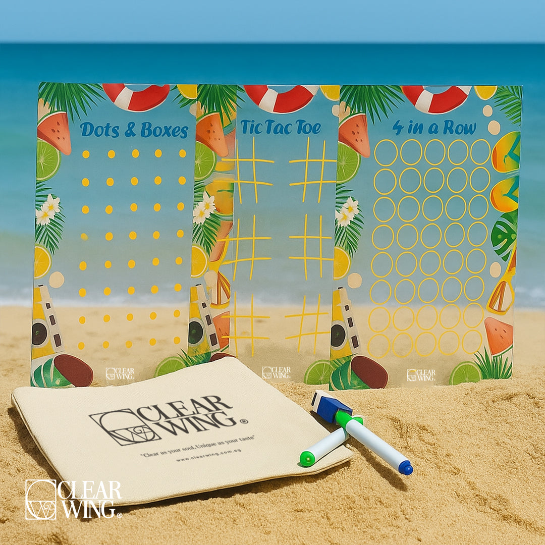 Acrylic Plexi Travel Game Set