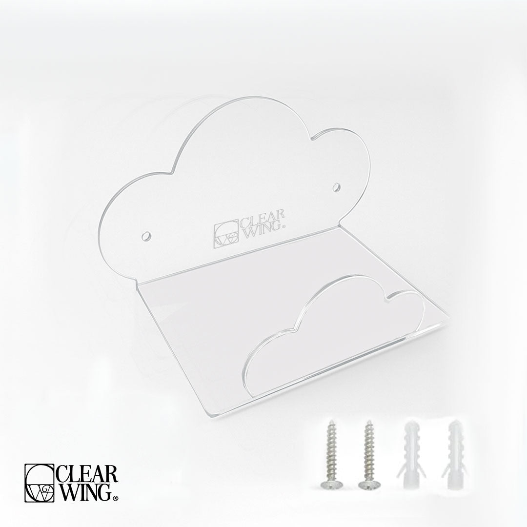 Acrylic plexi Cloud-Shaped Wall Shelf 1