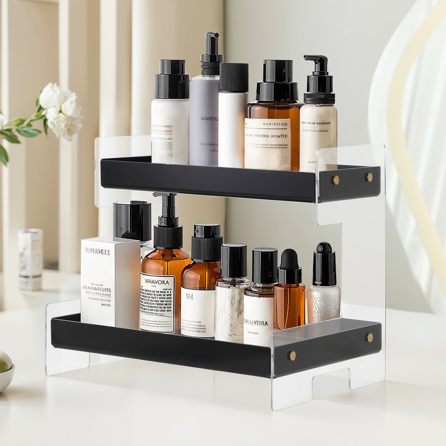 acrylic perfume Organizer Stand