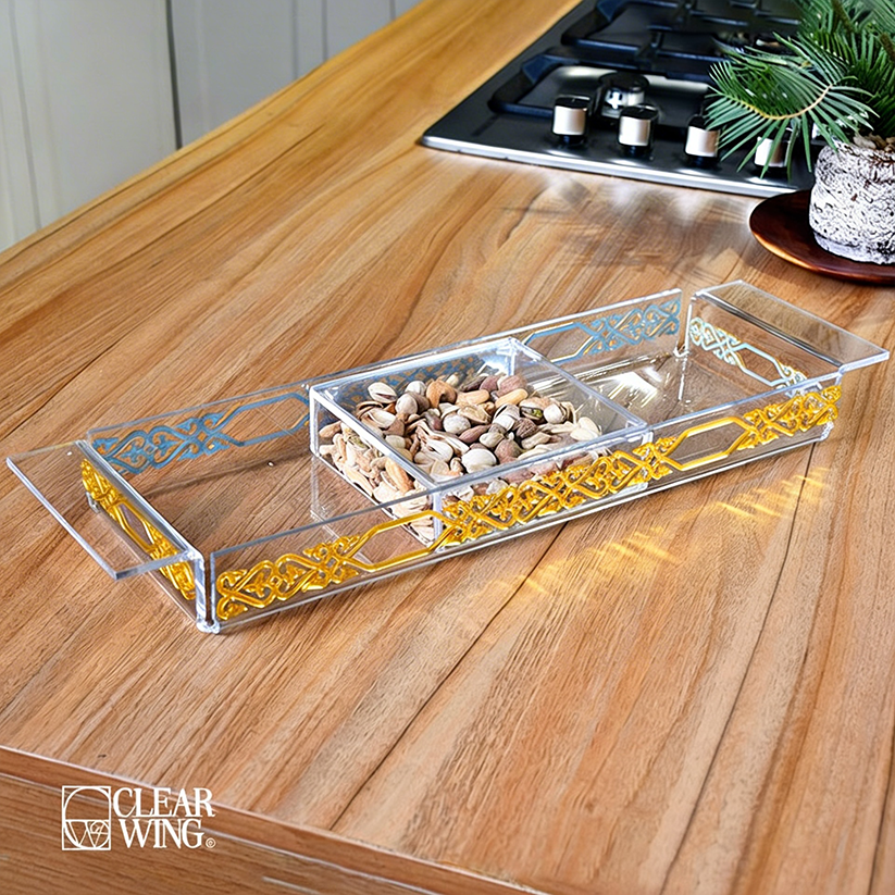 Acrylic Plexi Ramadan Heritage Nuts Tray