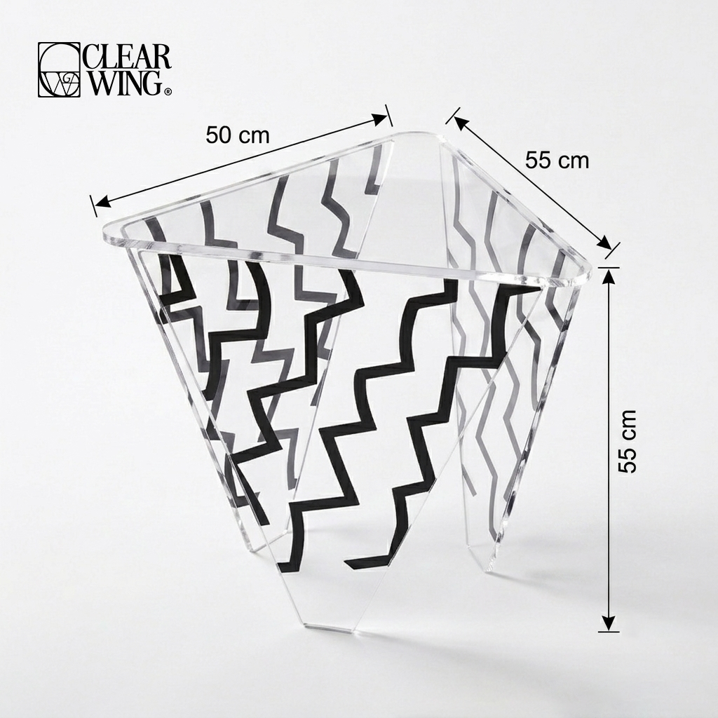 Acrylic Plexi Trinity Table