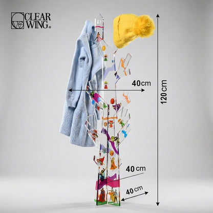 Acrylic Plexi Tree Clothes Hanger Stand
