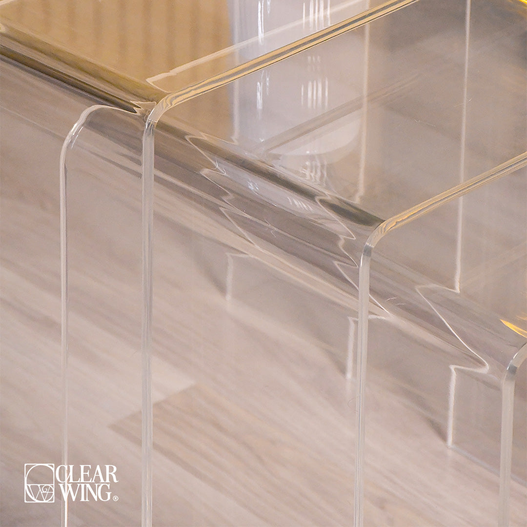 Acrylic set of Three Tables