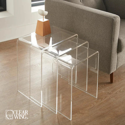 Acrylic set of Three Tables