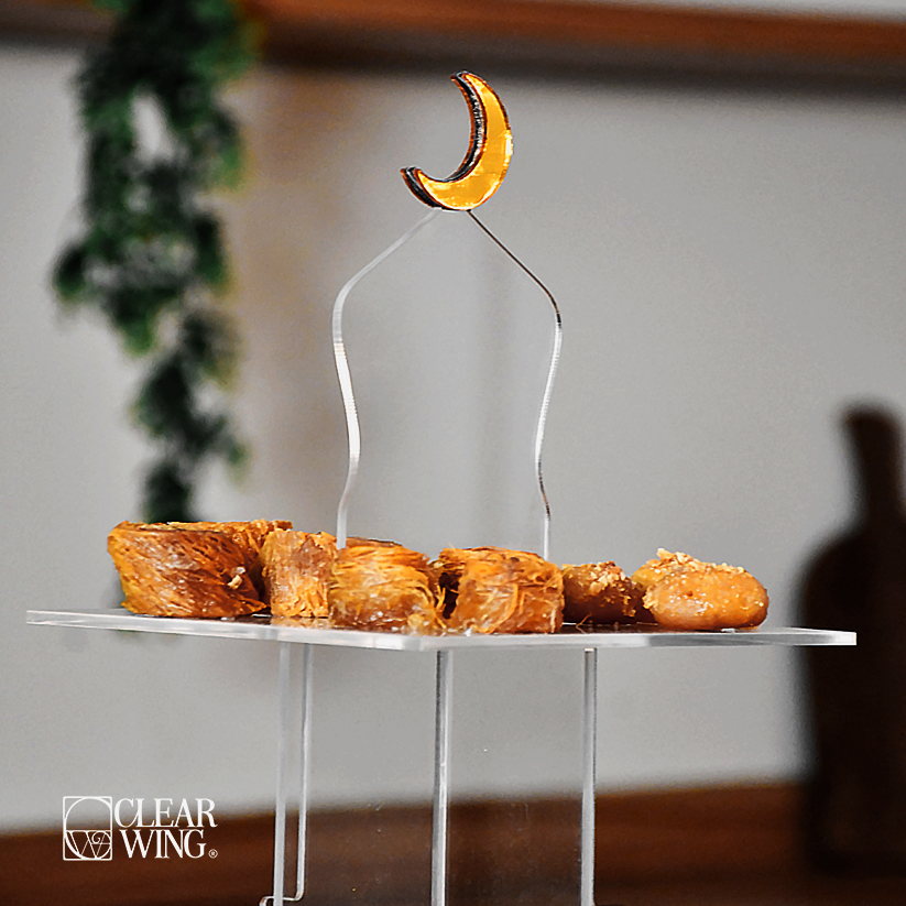 Acrylic Plexi Ramadan Pyramid Organizer