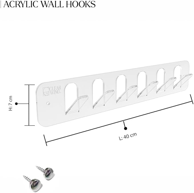 Acrylic Plexi Clothes Wall Hanger