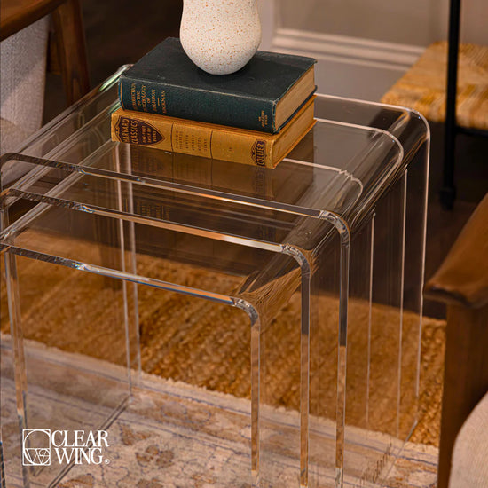Acrylic set of Three Tables