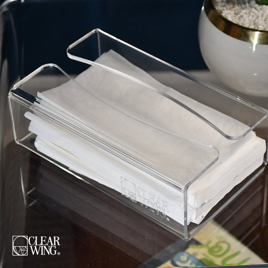 Acrylic Tissue Box Duel Open Side