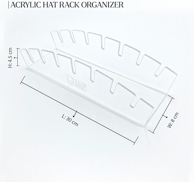 Acrylic Plexi Hat Organizer Stand