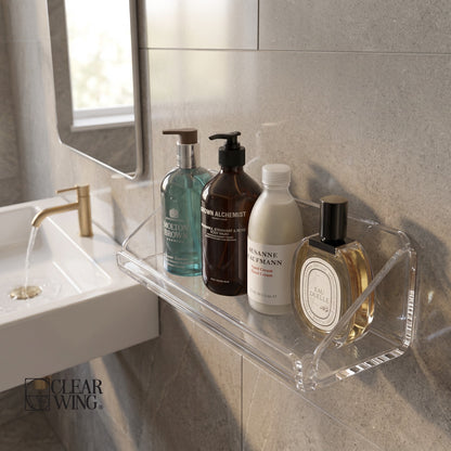 Acrylic Plexi  Shower wall shelf