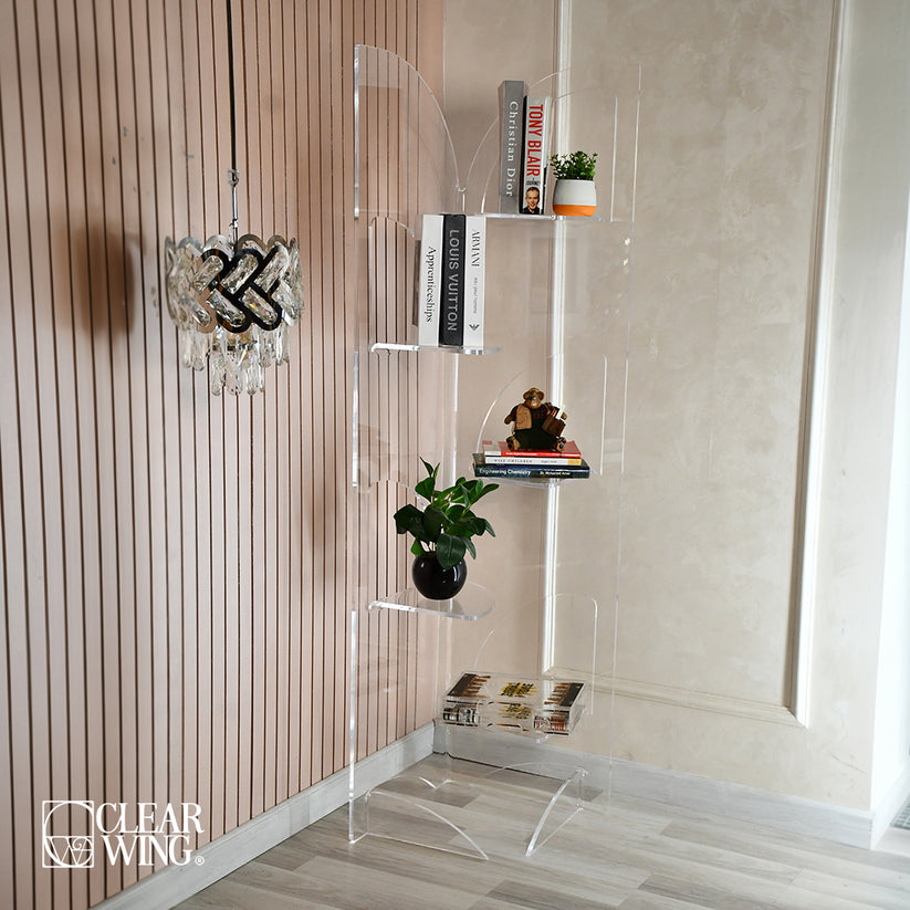 Acrylic Book Shelf Storage