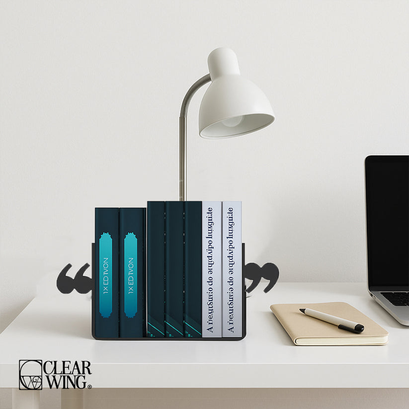 Acrylic Bookends Double comma