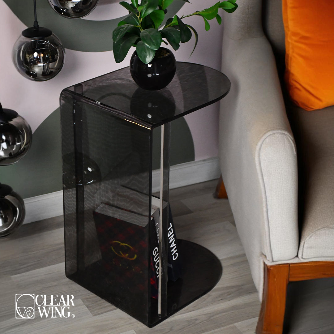 Acrylic C Shaped table