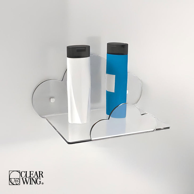 Acrylic Cloud-Shaped Wall Shelf