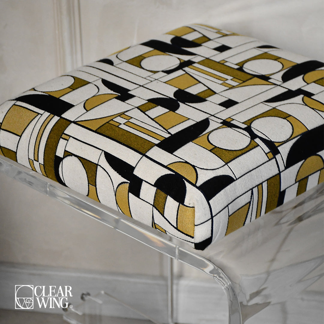 Acrylic Cushioned Seat Chair