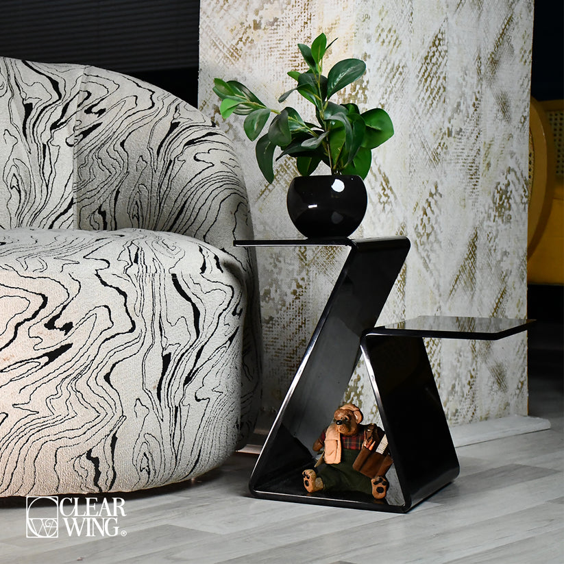 Acrylic Double Z Shape Table