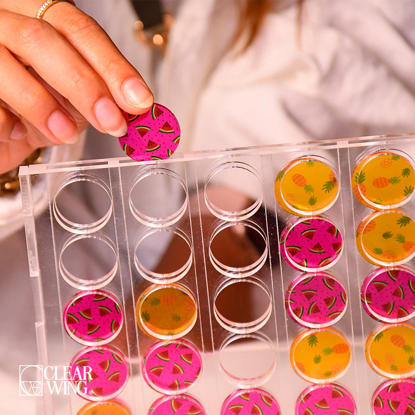 Acrylic Game Connect 4 pink x orange