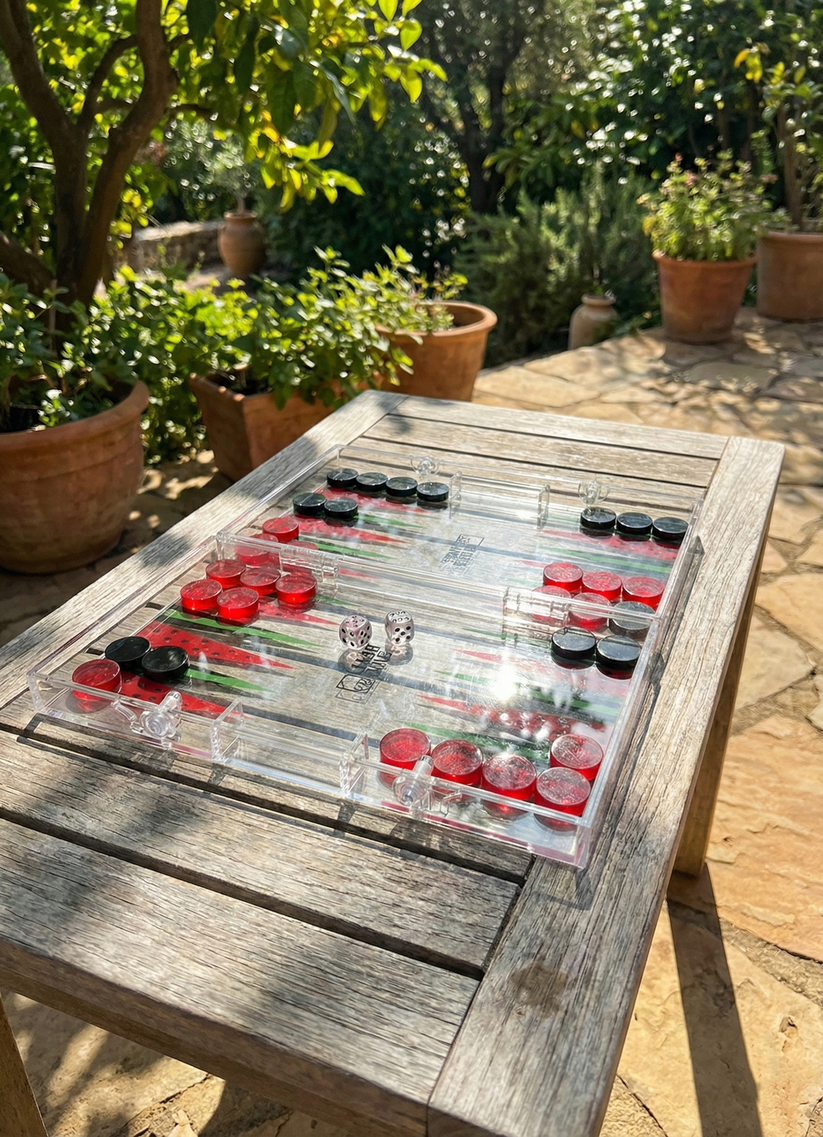 ِAcrylic Game Tawla watermelon print 