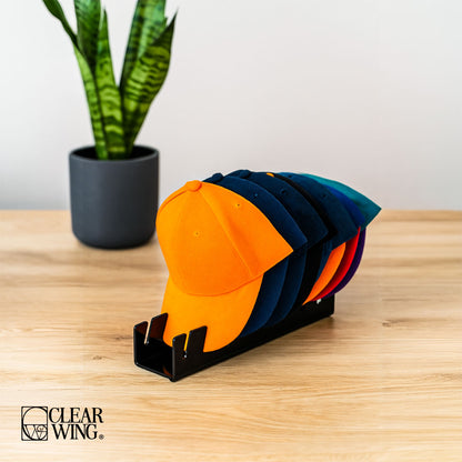 Acrylic Hat Organizer Stand black