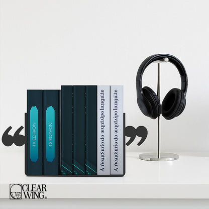 Acrylic Plexi Bookends Double comma