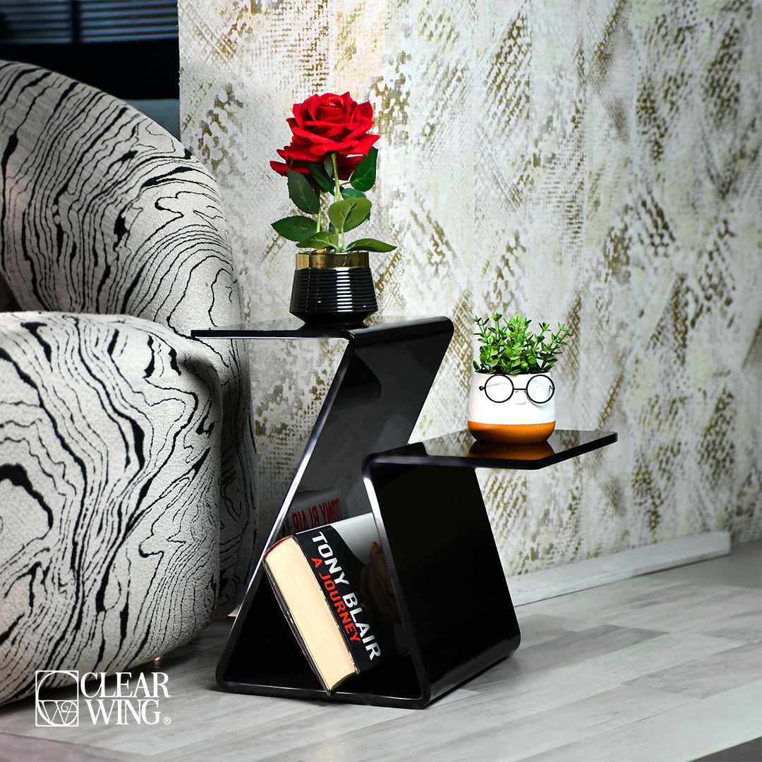 Acrylic Plexi Double Z Shape Table 2