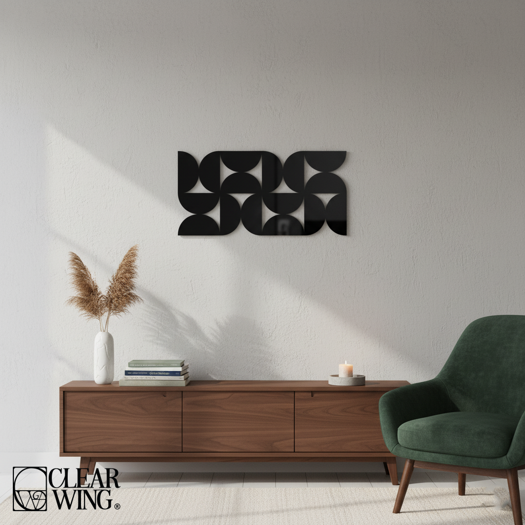 Acrylic Plexi Geometric wall (Circle Art)