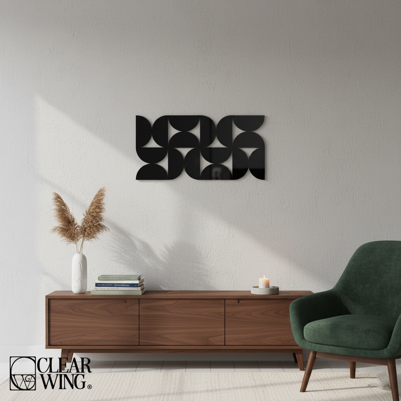 Acrylic Plexi Geometric wall (Circle Art)