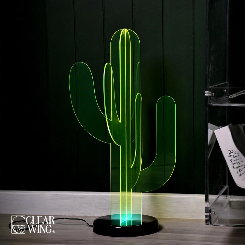 Acrylic Plexi  Neon Lamp Cactus