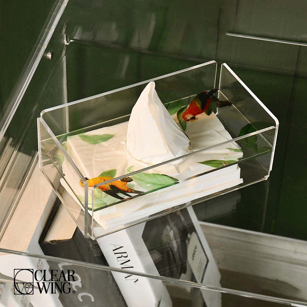 علبه مناديل اكريليك