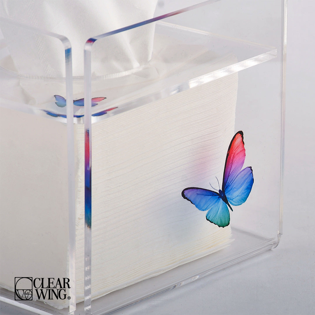 Acrylic Plexi Square Tissue Box