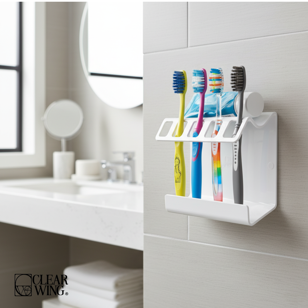 Acrylic plexi Toothbrush Holder wall