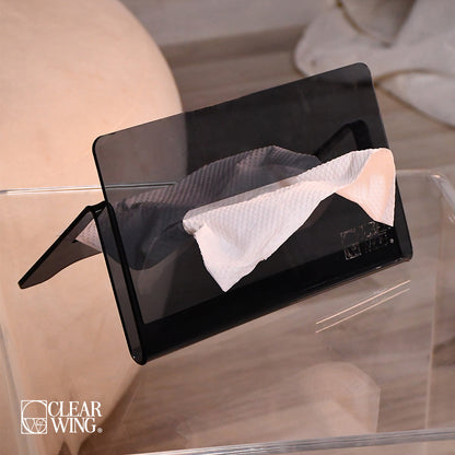 Acrylic Plexi tissue box black