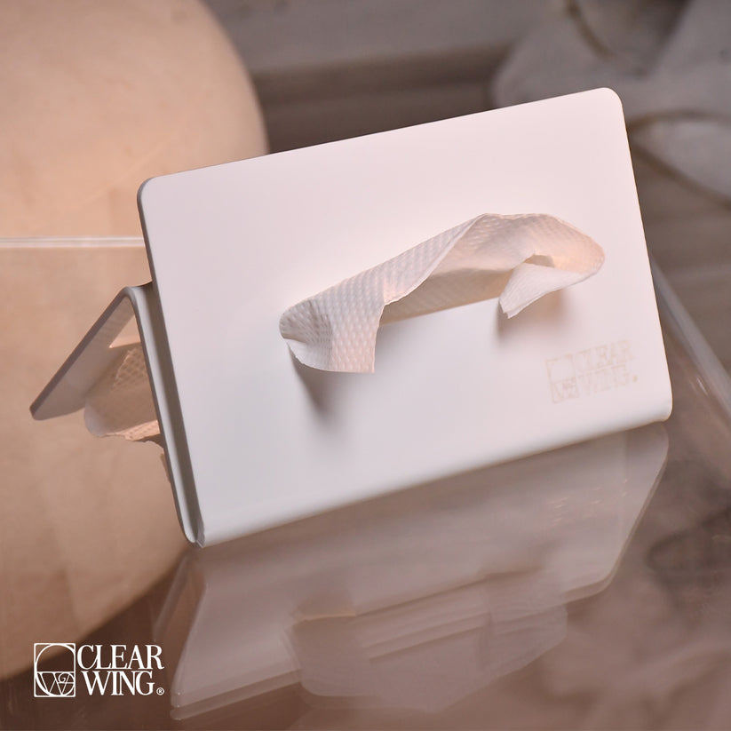 Acrylic Plexi tissue box white