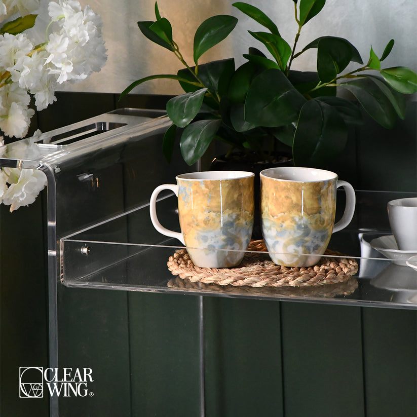 Acrylic Serving Cart