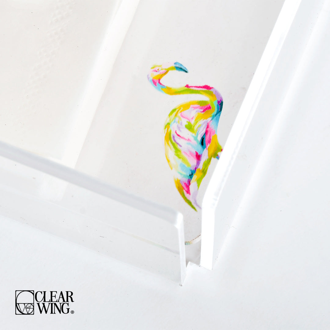 Acrylic Tissue Box apricot  2