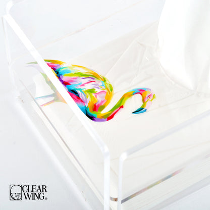 Acrylic Tissue Box apricot  3