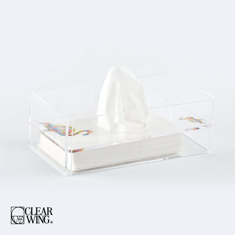 Acrylic Tissue Box apricot 4