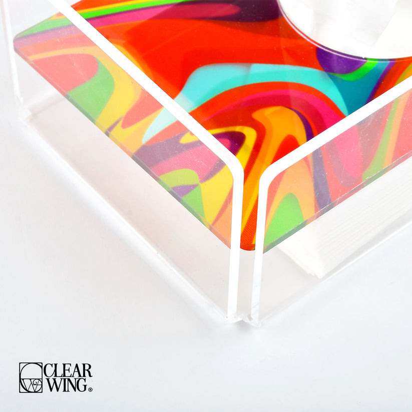 Acrylic Tissue Box colorful  1