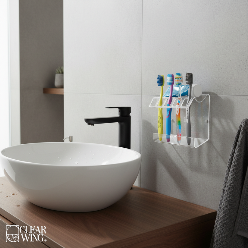 Acrylic Toothbrush Holder wall