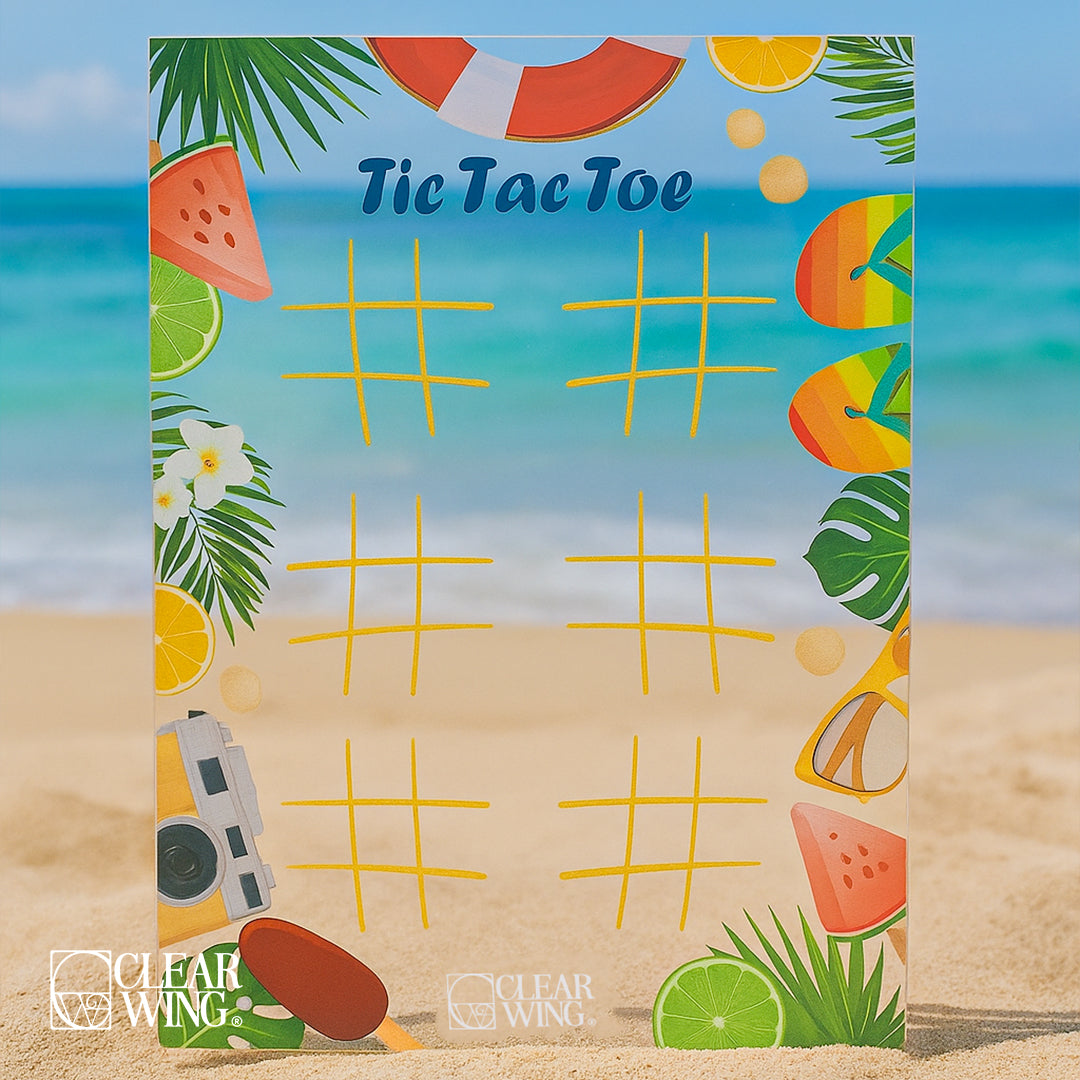 Acrylic Travel Game Set tic tac toe