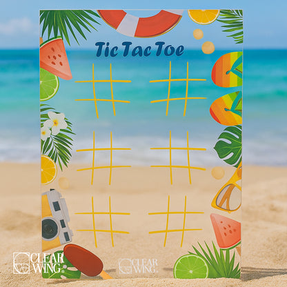 Acrylic Travel Game Set tic tac toe