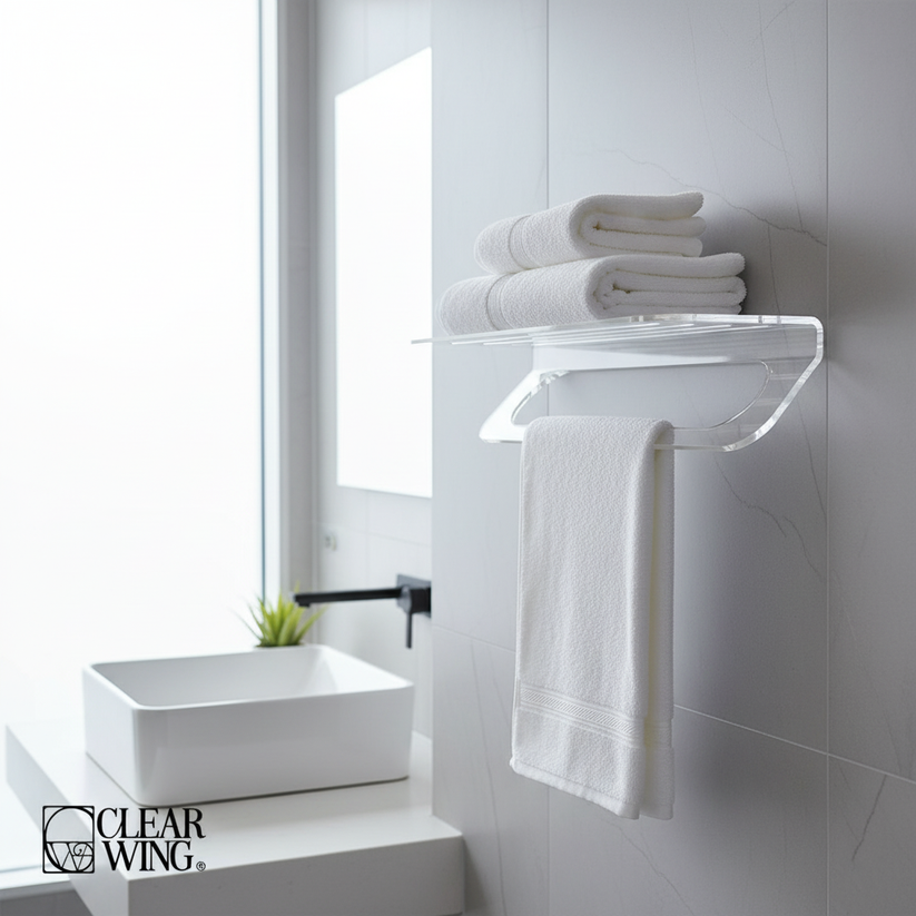 Acrylic Wall Towel holder
