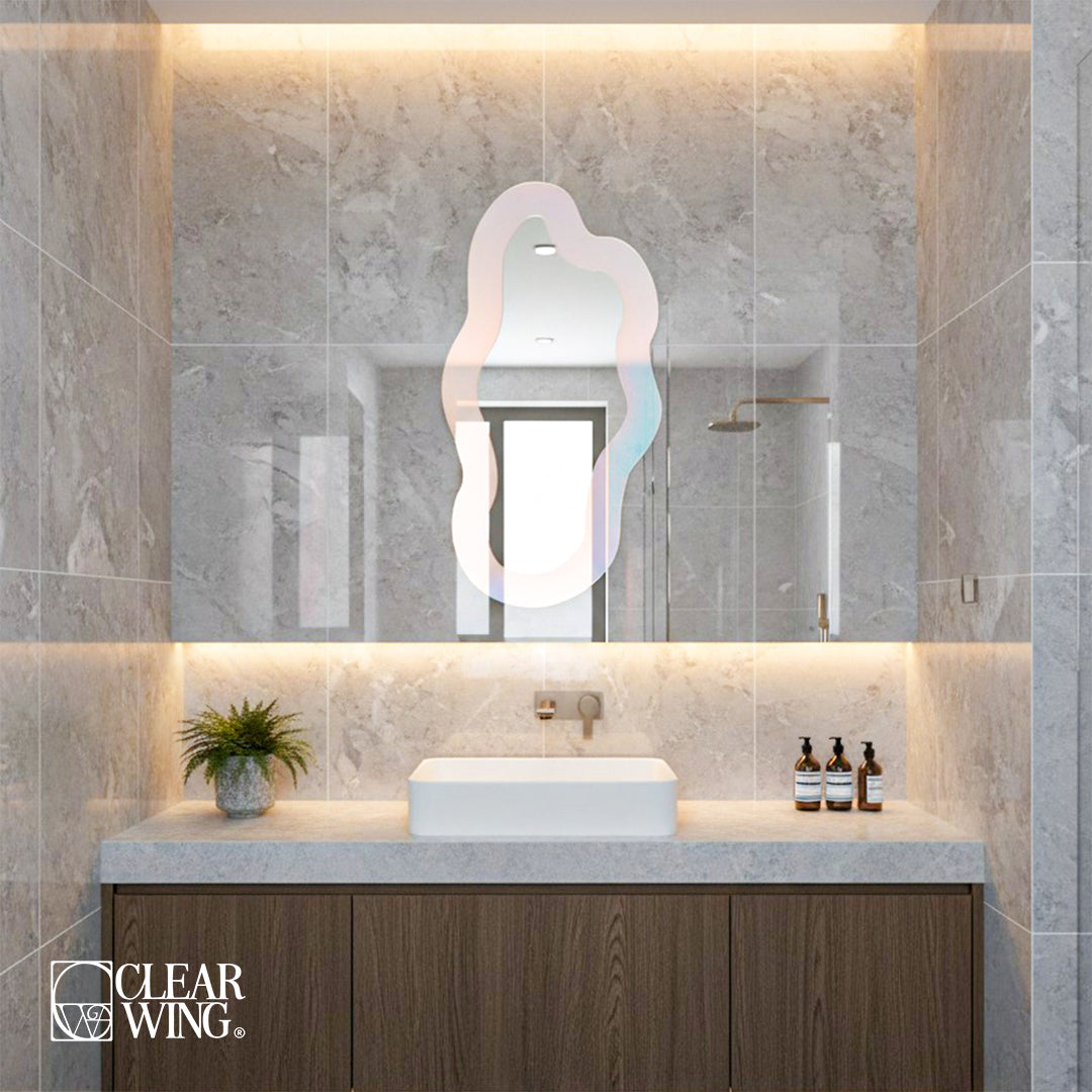 Acrylic bathroom art Mirror