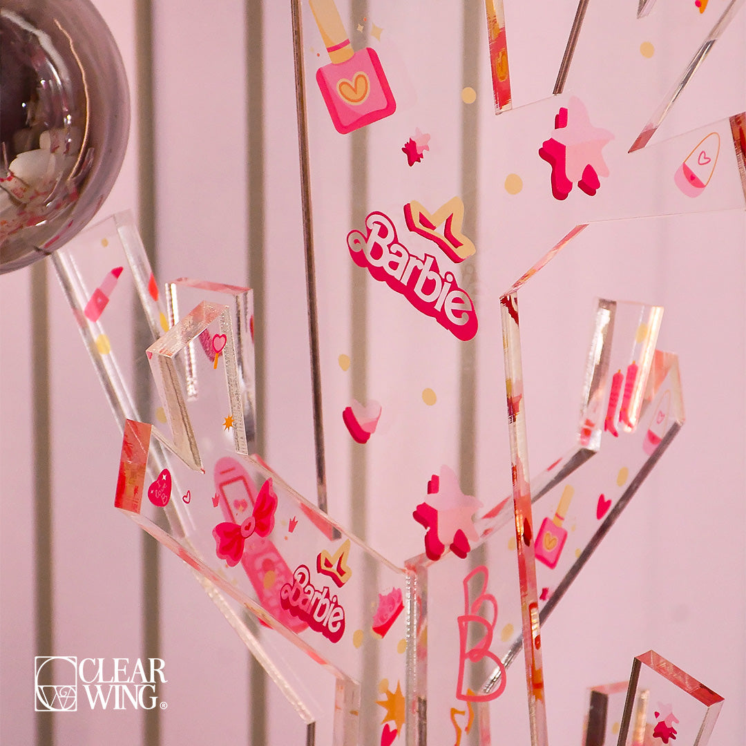 Acrylic clothes hanger stand