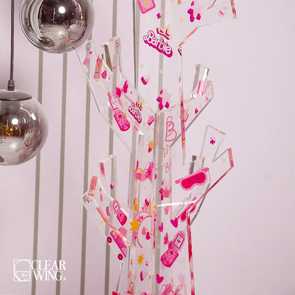 Acrylic clothes hanger stand 3