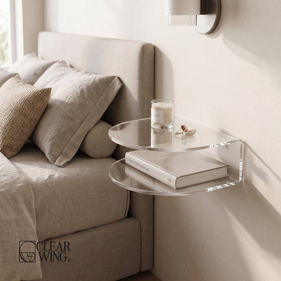 Acrylic Plexi Wall- Curved Shelf
