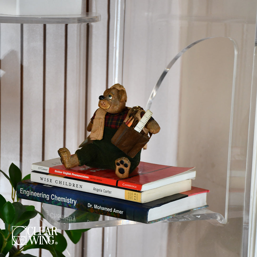 Acrylic plexi Book Shelf 